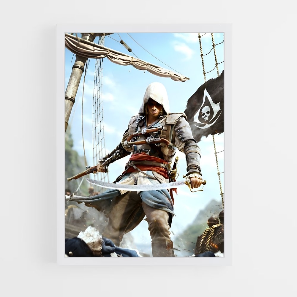 Poster Pirate Assassin – affiche Assassin's Creed (vue 3)